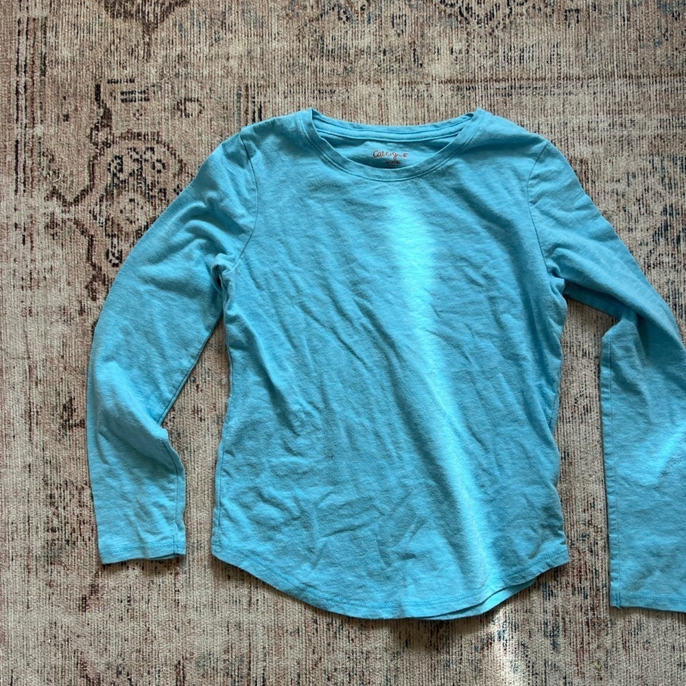 Cat & Jack Light Blue Long Sleeve Tee